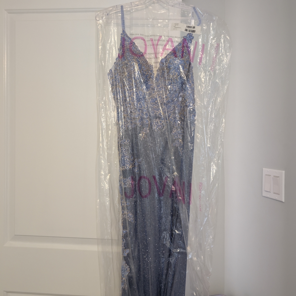 Jovani Sparkling Blue Evening Dress
